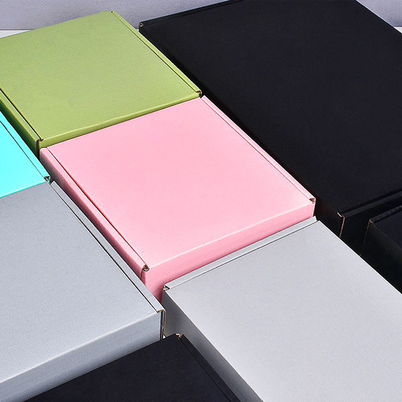 包裝材料（彩色啤摺盒）飛機盒禮盒彩盒訂製/批發各種顏色的包裝紙盒